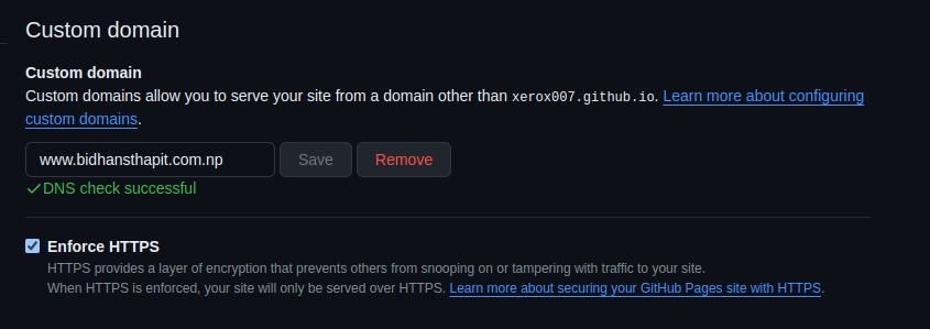 Configure custom domain .com.np with github pages using cloudflare dns ...